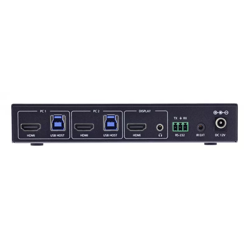 InLine 57885C Switch KVM, 2 puertos, HDMI, 8K@60Hz, USB 3.2, con IR y RS-232