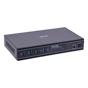 InLine 57885E Switch KVM, 2 vías, HDMI y USB-C, 4K60Hz