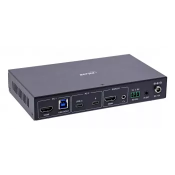 InLine 57885E Switch KVM, 2 vías, HDMI y USB-C, 4K60Hz