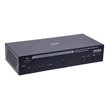 InLine 57885I Switch KVM, 4 vías, HDMI, 4K60Hz, multiviewer, hub USB, negro