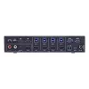 InLine 57885I Switch KVM, 4 vías, HDMI, 4K60Hz, multiviewer, hub USB, negro