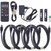 InLine 57885I Switch KVM, 4 vías, HDMI, 4K60Hz, multiviewer, hub USB, negro