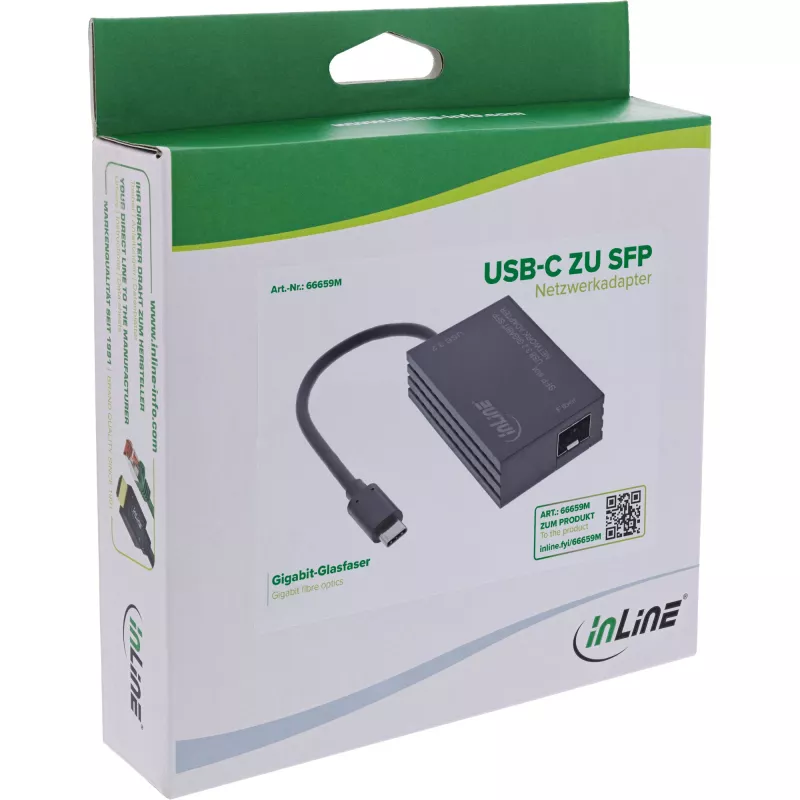 InLine 66659M tarjeta de red fibra 1000 Mbit/s