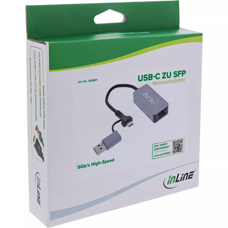 InLine 33380T tarjeta de red Ethernet 5000 Mbit/s