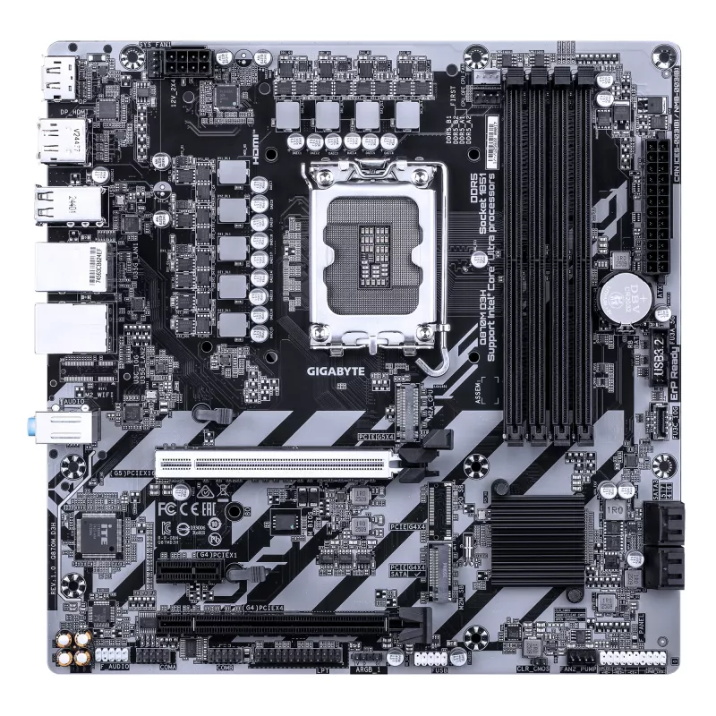 Gigabyte Q870M D3H Placa base, LGA1851, Micro ATX, Q870