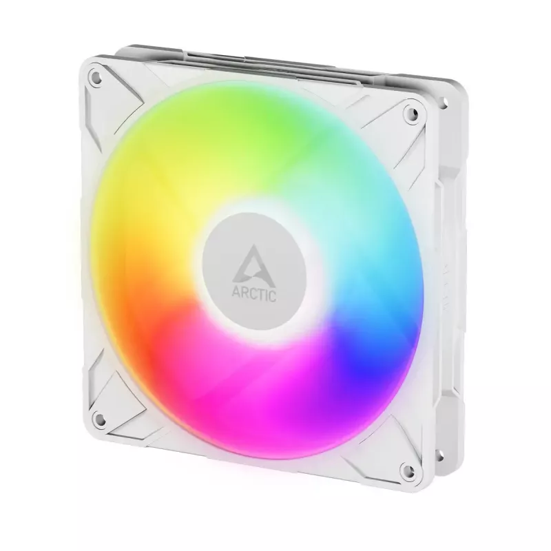 ARCTIC Freezer P14 Pro A-RGB (blanco) - pack de 3 ventiladores A-RGB PWM de 140 mm con distribuidor de cables