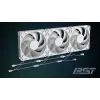 ARCTIC Freezer P14 Pro A-RGB (blanco) - pack de 3 ventiladores A-RGB PWM de 140 mm con distribuidor de cables