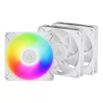 ARCTIC Freezer P14 Pro A-RGB (blanco) - pack de 3 ventiladores A-RGB PWM de 140 mm con distribuidor de cables