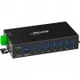 InLine 35396B hub de interfaz USB 3.2 Gen 1 (3.1 Gen 1) Type-B 5000 Mbit/s negro