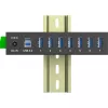 InLine 35396B hub de interfaz USB 3.2 Gen 1 (3.1 Gen 1) Type-B 5000 Mbit/s negro