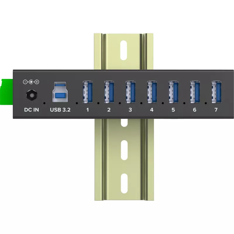 InLine 35396B hub de interfaz USB 3.2 Gen 1 (3.1 Gen 1) Type-B 5000 Mbit/s negro