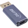 InLine 64107I adaptador de cable de vídeo USB Type-C DisplayPort gris