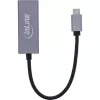 InLine 33380Q adaptador RJ-45 USB Type-C macho 1 Gbit/s gris