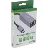 InLine 33380Q adaptador RJ-45 USB Type-C macho 1 Gbit/s gris