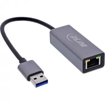 InLine 33380P tarjeta/adaptador de interfaz RJ-45 USB Type-A macho 1 Gbit/s