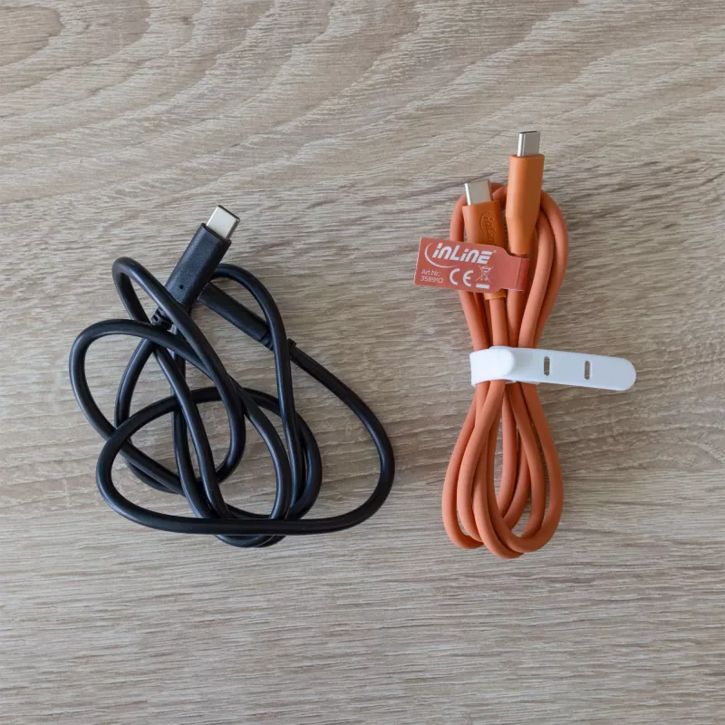 Cable USB InLine 35891O USB 2.0 1 m USB C naranja