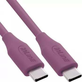 Cable USB InLine 35895P USB 2.0 0,5 m USB C violeta