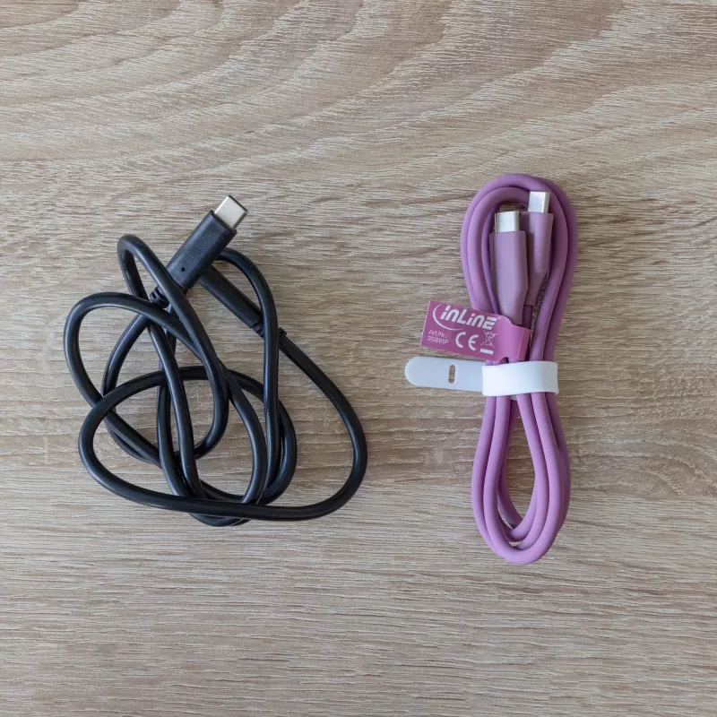 Cable USB InLine 35895P USB 2.0 0,5 m USB C violeta