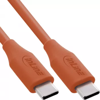 Cable USB InLine 35895O 0,5 m USB-C naranja USB 2.0 0,48 Gbit/s
