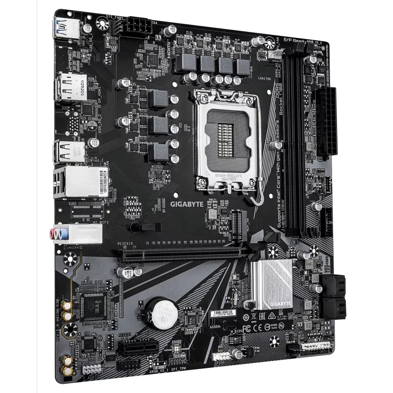 Placa base GIGABYTE H610M D3W LGA1700 para CPU Intel de 12.ª–14.ª generación, VRM 5+1+1, DDR5 hasta 5600 MHz, 128 GB, PCIe 3.0 M.2, 1 GbE, USB 3.2 Gen1