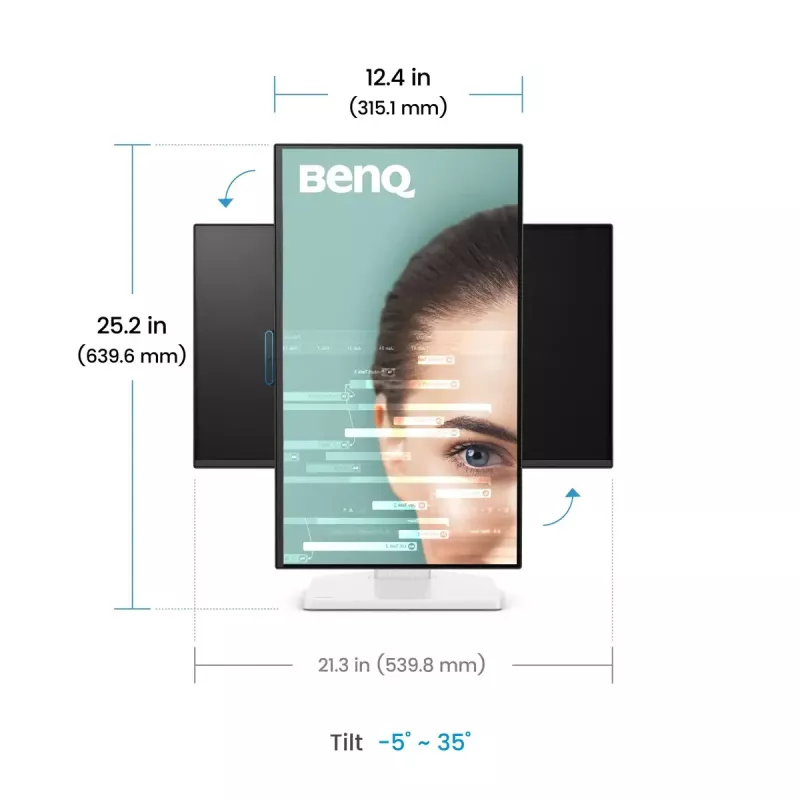 Monitor de ordenador BenQ GW2490TC 24 pulgadas (61 cm) IPS Full HD 1920x1080 LED, 5 ms, ángulo de visión 178°, altavoces integrados, VESA, negro/blanco