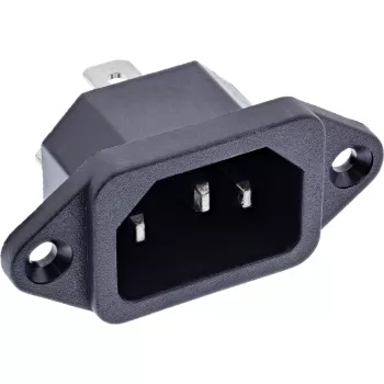 Adaptador de enchufe InLine S-16701 negro