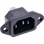 Adaptador de enchufe InLine S-16701 negro