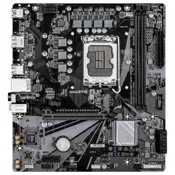 Placa base GIGABYTE H610M D3W WIFI6 – compatible con CPU Intel Core de 14.ª generación, fases VRM 5+1+1, hasta 5600 MHz DDR4, 1x PCIe 3.0 M.2, Wi-Fi 6, 1GbE LAN, USB 3.2 Gen 1