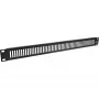 Panel ciego perforado InLine 19 pulgadas, 2HE, RAL 9005 negro