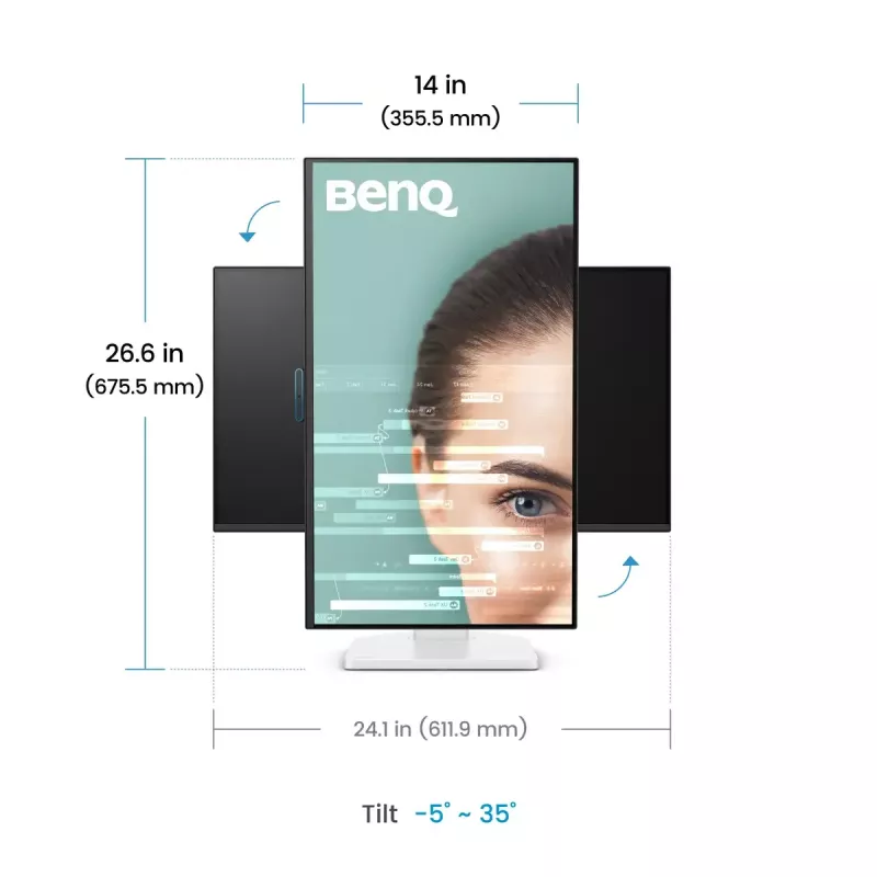 Monitor BenQ 27 pulgadas 1080p FHD Eye-Care para oficina en casa