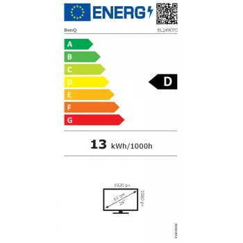 Monitor BenQ 23,8 pulgadas 1080p FHD LCD, 1920×1080, 5 ms, 16:9, mate, altavoces, VESA, altura ajustable, negro