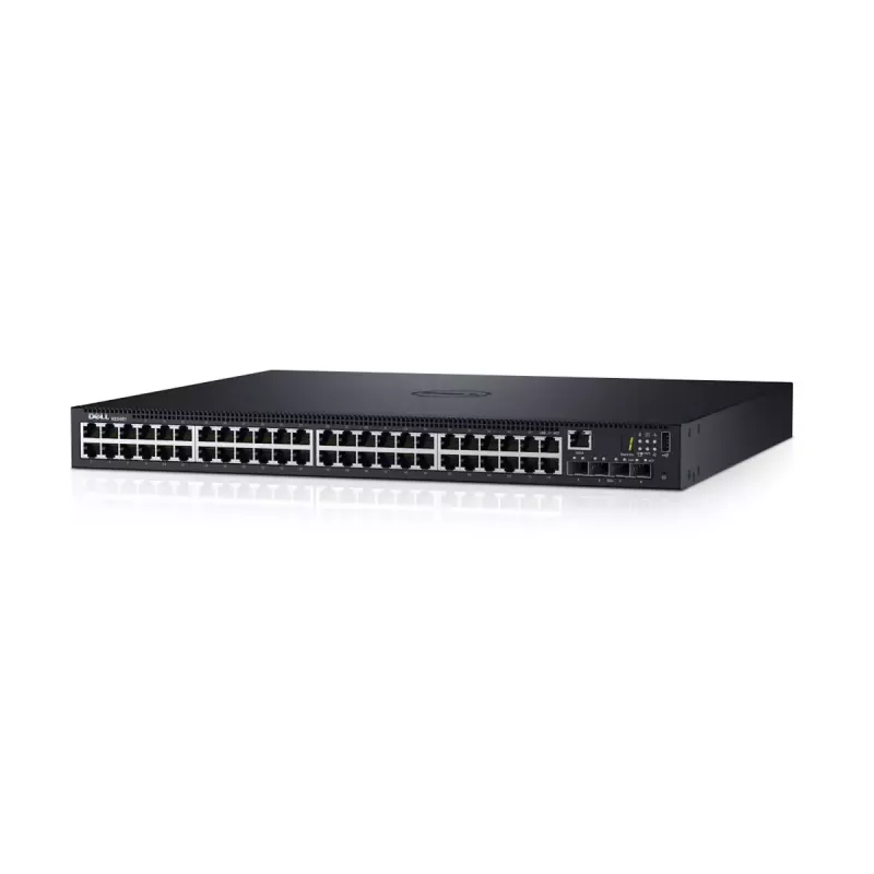 Switch Managed L3 Gigabit Ethernet Dell N1548 — 48× RJ-45 10/100/1000, 1U, 128 Gbit/s, 16k MAC, USB 2.0
