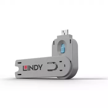Llave Port Blocker Lindy USB Type-A azul