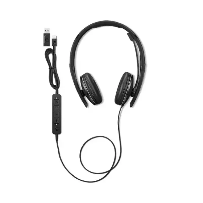 Lenovo 4XD1M39029 auricular con cable diadema USB Type-C negro