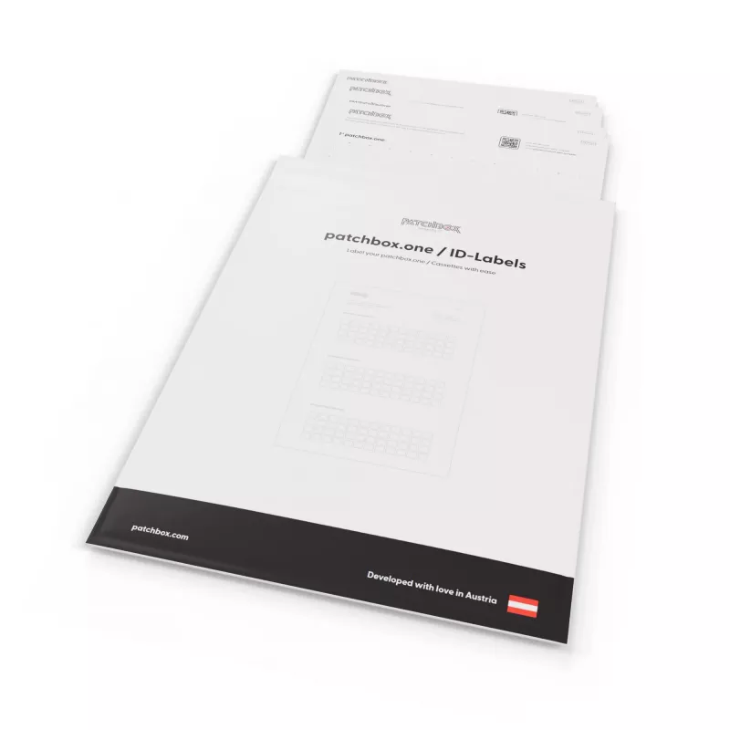 Accesorio para patch panel Patchbox PONEIDLABEL — etiquetas de papel para patch panels (PONEIDLABEL)