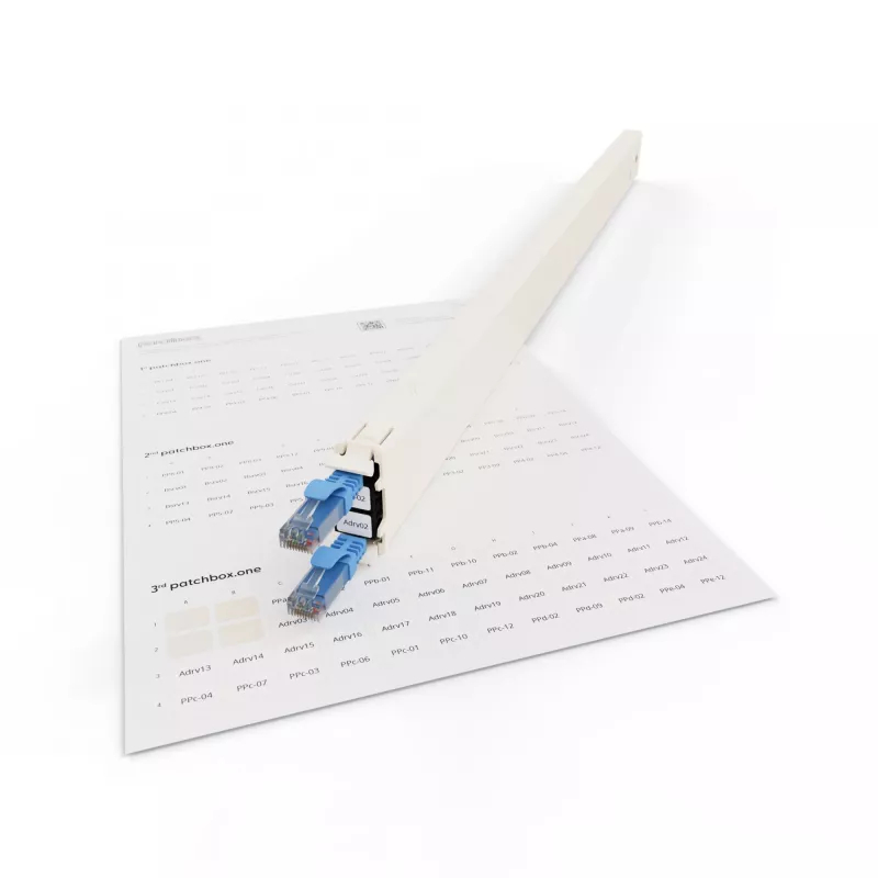 Accesorio para patch panel Patchbox PONEIDLABEL — etiquetas de papel para patch panels (PONEIDLABEL)