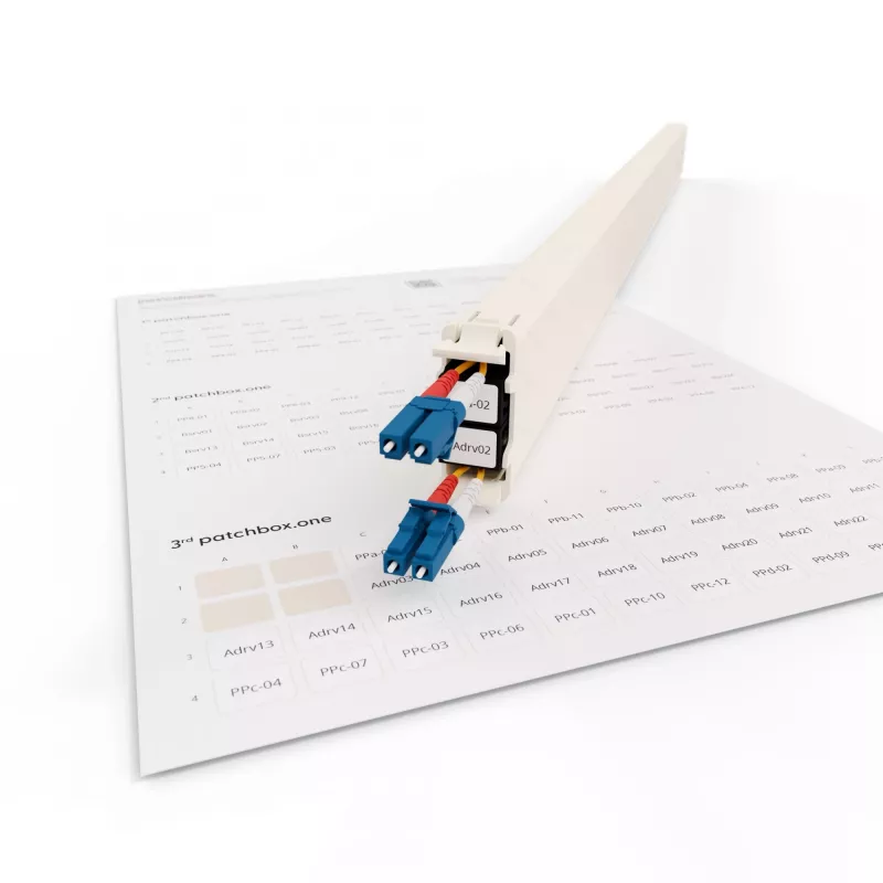 Accesorio para patch panel Patchbox PONEIDLABEL — etiquetas de papel para patch panels (PONEIDLABEL)