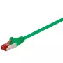 Cable de red No Name Goobay 95568 — Cat6 S/FTP (S-STP), RJ-45 a RJ-45, 1,5 m, verde, contactos dorados