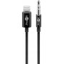 Cable de conexión de audio Goobay Apple Lightning a 3,5 mm 1 m Negro