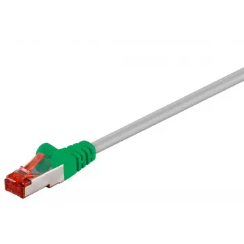 Cable de red Goobay 68456 Verde-Gris 1 m Cat6 S/FTP