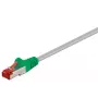 Cable de red Goobay 68456 Verde-Gris 1 m Cat6 S/FTP