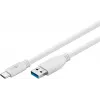 Cable USB Goobay 67188 USB 3.2 Gen 1 1 m USB C USB A Blanco