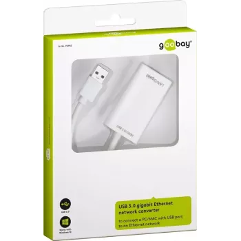 Adaptador de red USB 3.0 Gigabit Ethernet Goobay 95442