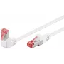 Cable patch Goobay CAT 6 en ángulo de 90° S/FTP Blanco 10 m