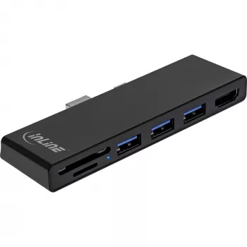 InLine Surface Pro 4/5/6 MultiHub Adaptador de acoplamiento USB-C