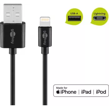 Cable de carga y sincronización Lightning USB Goobay 72906