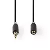 Cable de audio Nedis CABW22050AT50 5 m 3,5 mm conector macho a conector hembra Antracita