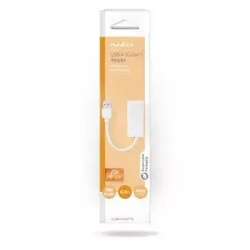 Adaptador de tarjeta de interfaz RJ-45 Nedis CCGB61950WT02 Conector macho USB Type-A