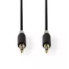 Cable de audio Nedis CABW22000AT10 1 m 3,5 mm Aluminio revestido de cobre