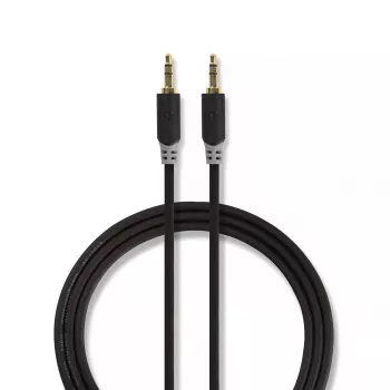 Cable de audio Nedis CABW22000AT10 1 m 3,5 mm Aluminio revestido de cobre